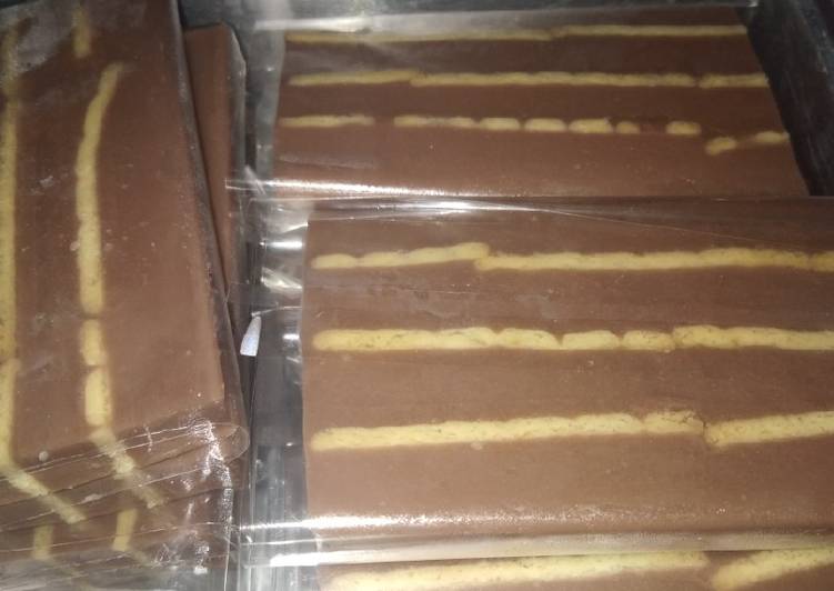 Puding coklat crispy