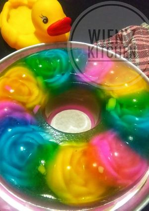 Foto resep Puding mawar kaca