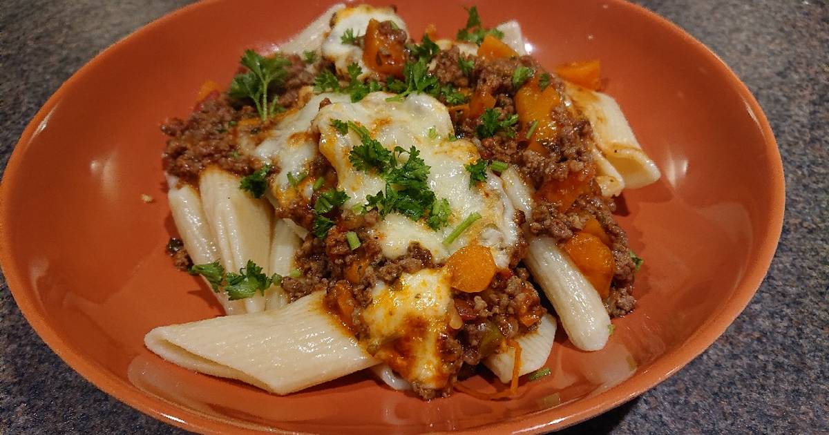 Mince Beef And Mozzarella One-Pot Recipe By Andrea - Cookpad