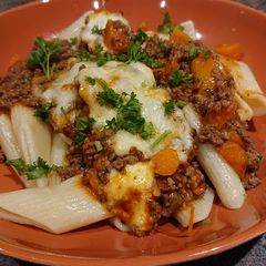 A picture of Mince Beef and Mozzarella One-Pot.
