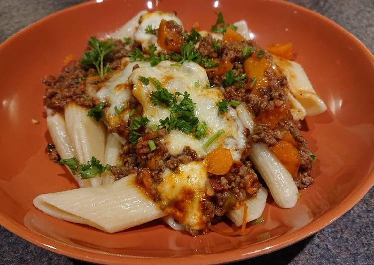 Recipe of Any-night-of-the-week Mince Beef and Mozzarella One-Pot