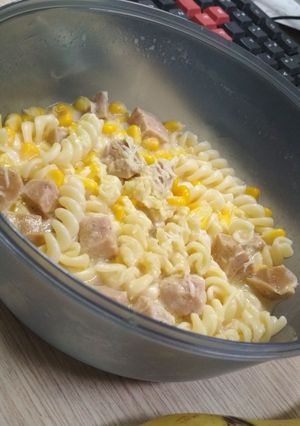Foto resep Fusilli,Sausage in Carbonara
