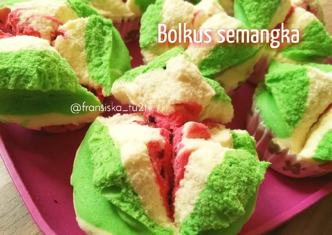 How to Cook Yummy Bolu Kukus Semangka(methode all in one)