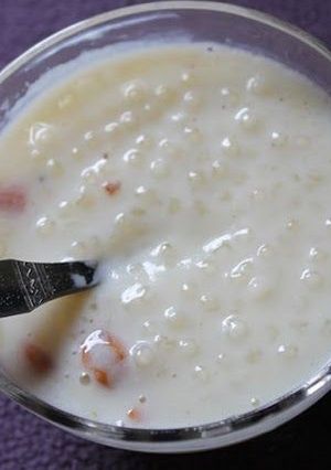 A picture of Sabudana kheer.