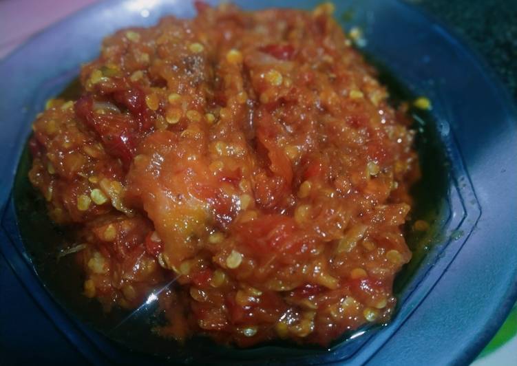 Resep 94. Sambel Tahun Non MSG yang Bisa Manjain Lidah