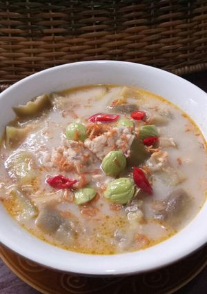 Foto resep Sayur terong pete gurih