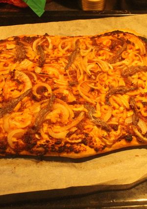 Una foto de Pizza de lunes lluvioso