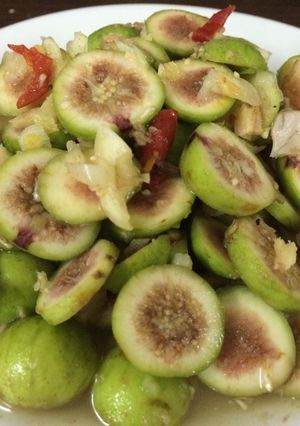 Hình của món Quả Sung muối xổi.