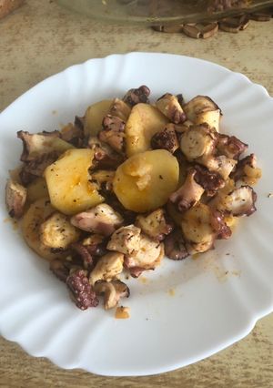 Una foto de Pulpo al horno