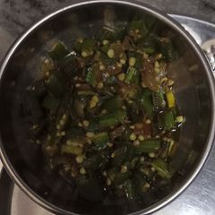 A picture of Masala bhindi.