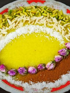 عکسی از دستور شله زرد