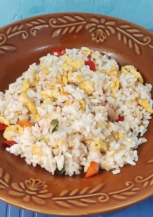 Foto resep Nasi goreng kampung daun jeruk