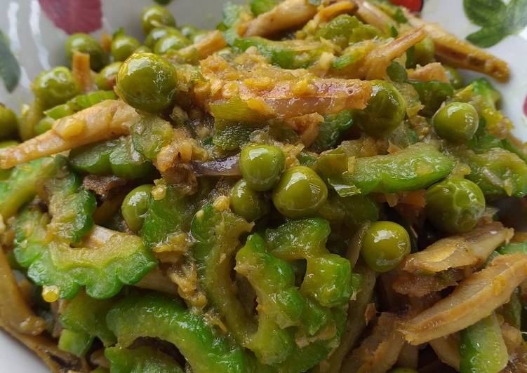 Oseng Pare Teri Terung Pipit/cepokak