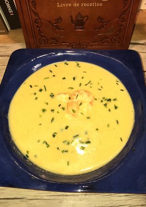 Une photo de Soupe de crevette inspiration thaï