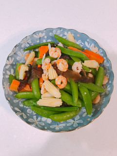 甜豆炒蝦仁 的食譜成品照片