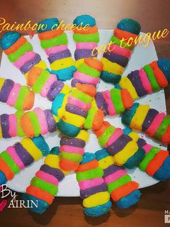 Foto resep Lidah kucing Rainbow cheese