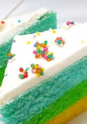Foto resep Rainbow Cake Simple