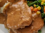 A picture of canned chicken