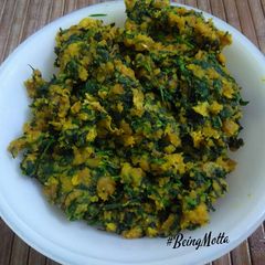 A picture of Methi subzi.