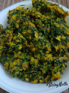 A picture of Methi subzi.