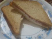 A picture of bread malai sandwich