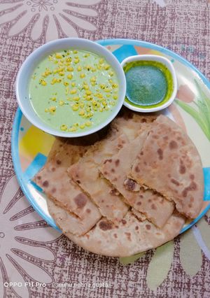 A picture of Aloo paratha.