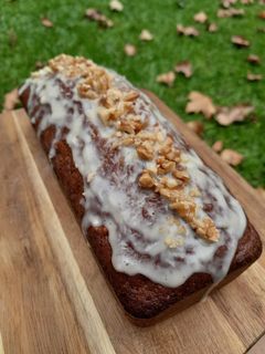 Una foto de Carrot Cake con frosting saludable