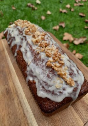 Una foto de Carrot Cake con frosting saludable
