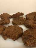 Galletas de coco, banana y cacao