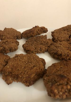 Una foto de Galletas de coco, banana y cacao