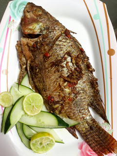 A picture of Grilled fish.