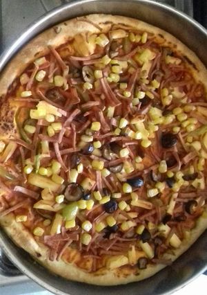 صورة لوصفة بيتزا بتشهي