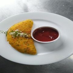 A picture of Eggless Omlette (Mock Omlette).