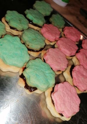 Színes linzer recept fotója