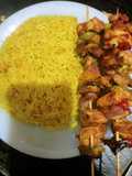 Rice with Mixed Spices and Shish Tawook