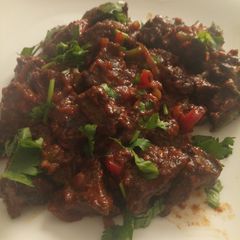 A picture of Liver coated with breadcrumbs.