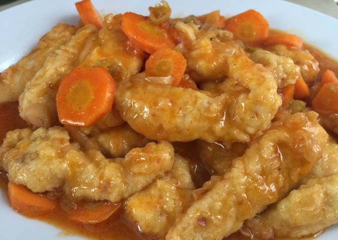 Resep Ayam tepung asam manis Anti Gagal