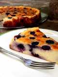 Torta di semolino con mirtilli