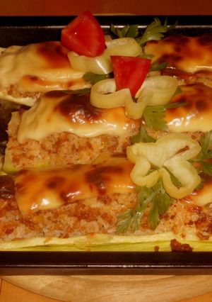 Töltött cukkini recept fotója