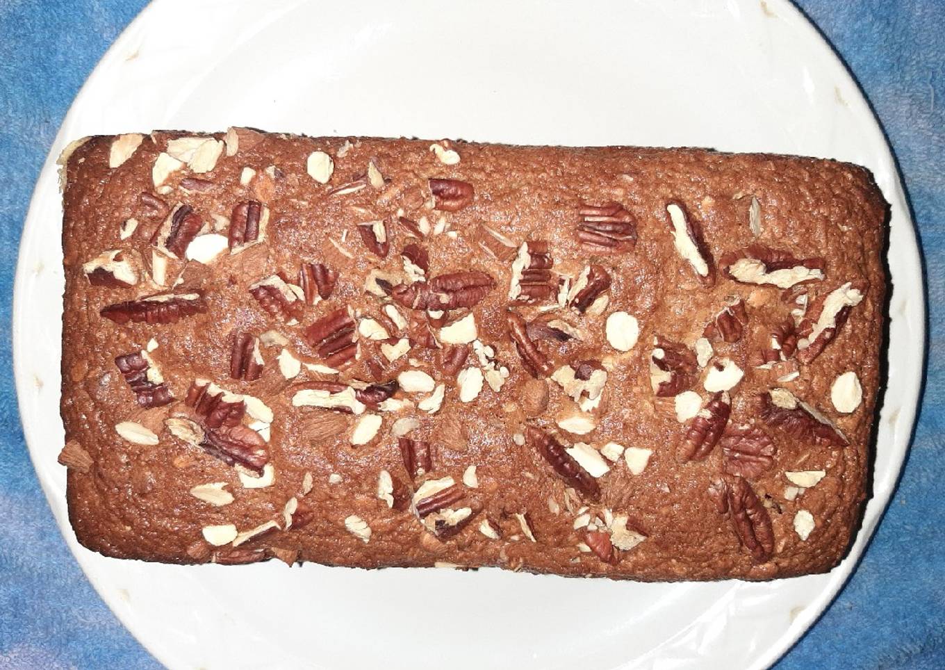 Pan de plátano avena y frutos secos