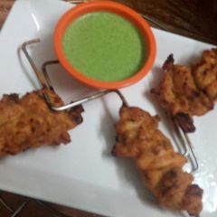 A picture of Chicken kebab.