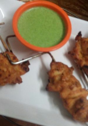 A picture of Chicken kebab.