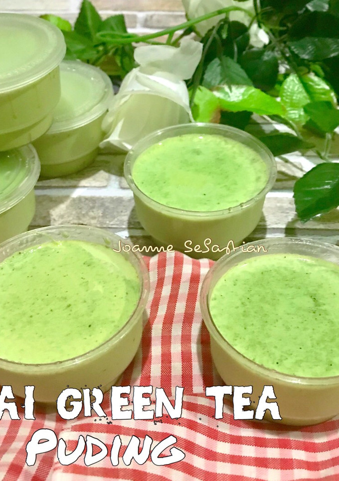 Foto resep Thai-Green Tea Puding -keto