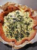 Quiche feuille de blettes et fromage frais de brebis