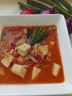 Foto resep Sundubu jjigae / soup tahu pedas 순두부 찌개