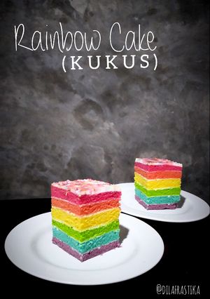 Foto resep Rainbow Cake Kukus