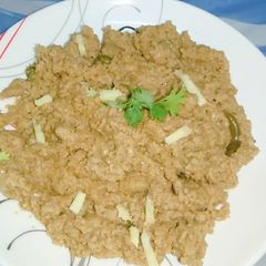 A picture of Galawati dahi keema.