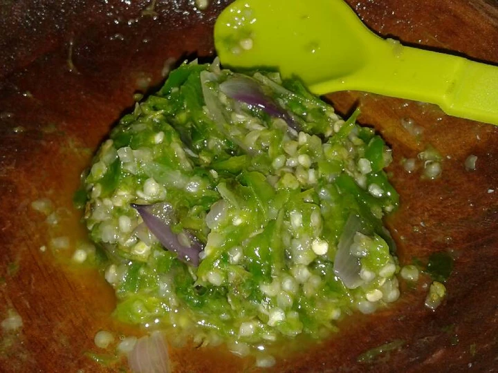 Cara Gampang Membikin Resep Sambal Krosak Cabe rawit ijo /sambal bebek penyet yang Enak Banget Anti Ribet, Lezat Sekali