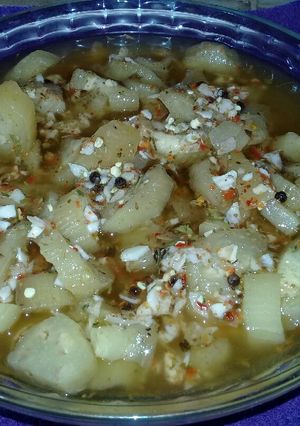 Una foto de Berenjenas al escabeche!!!🍆😄