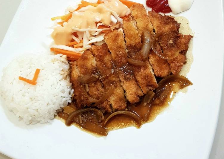 Chicken katsu saus teriyaki